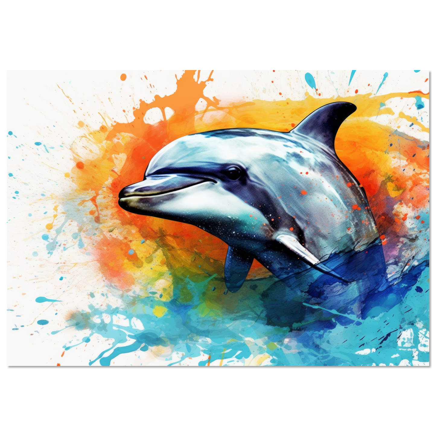 Dolphin dolphin pop art (FISH24)