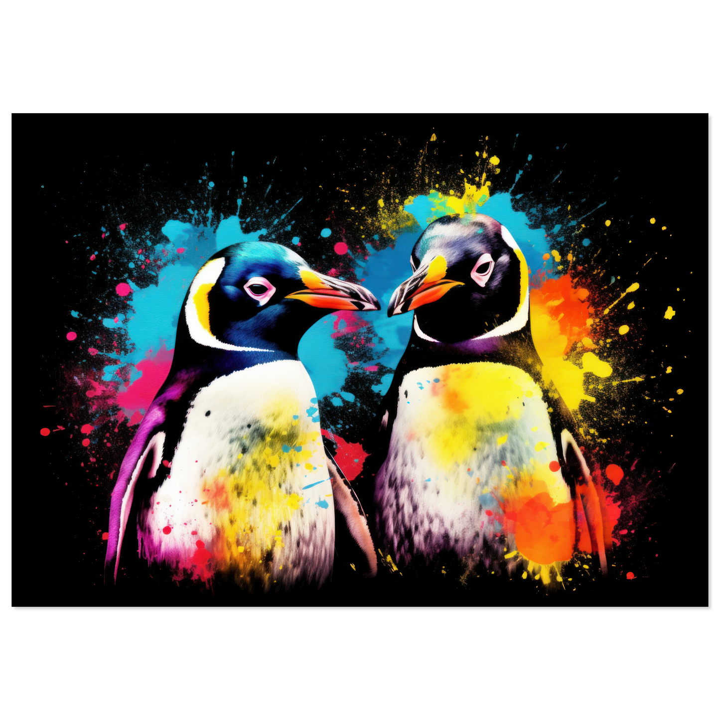 Pinguin Pop-Art (FISH32)