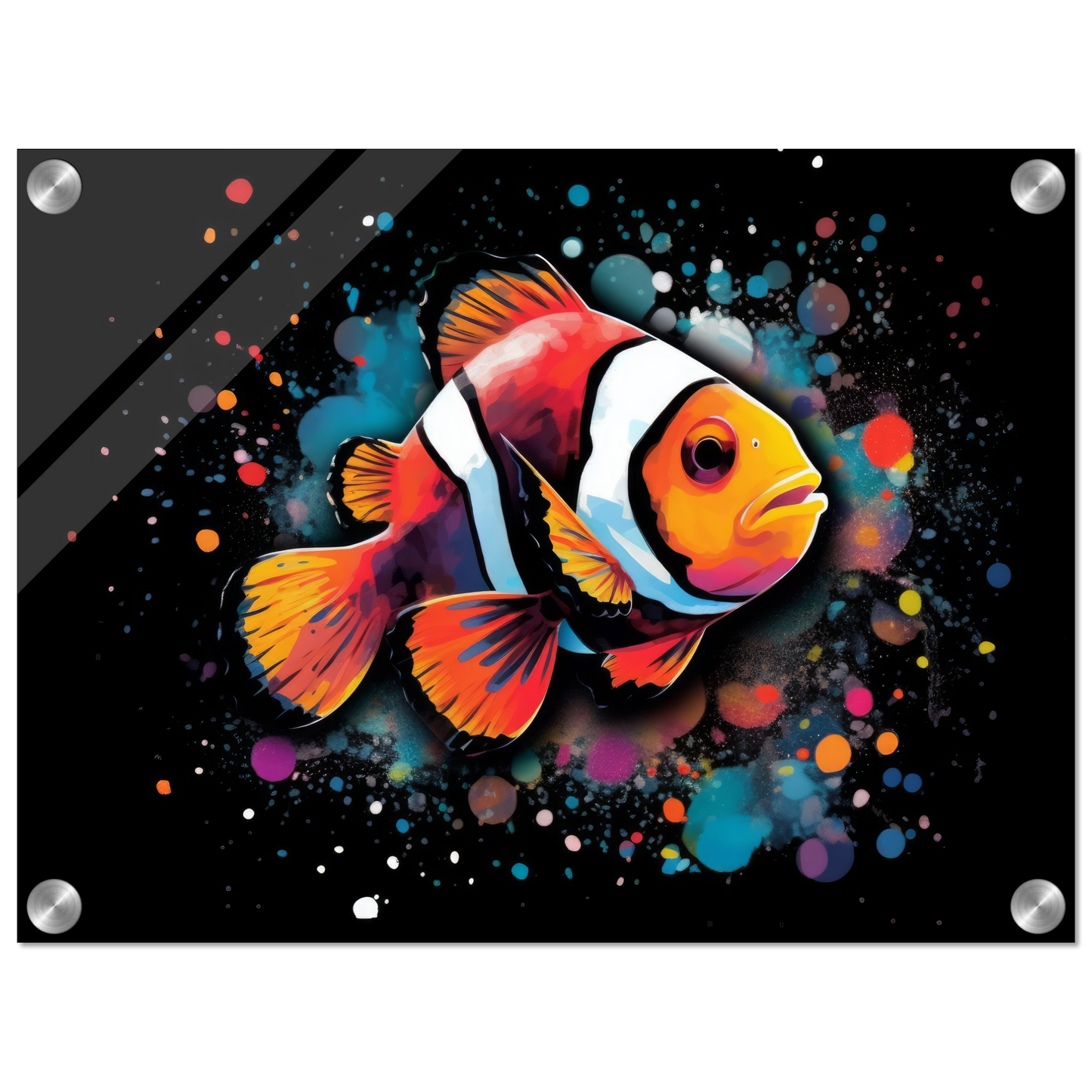 Clown fish clown fish pop art (FISH33)