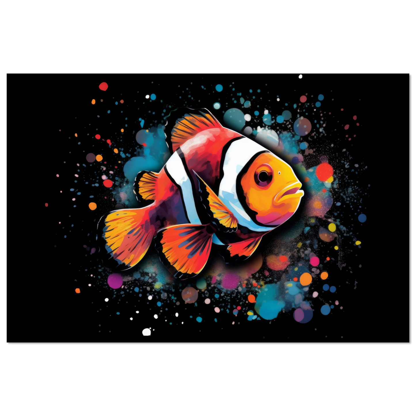 Clown fish clown fish pop art (FISH33)