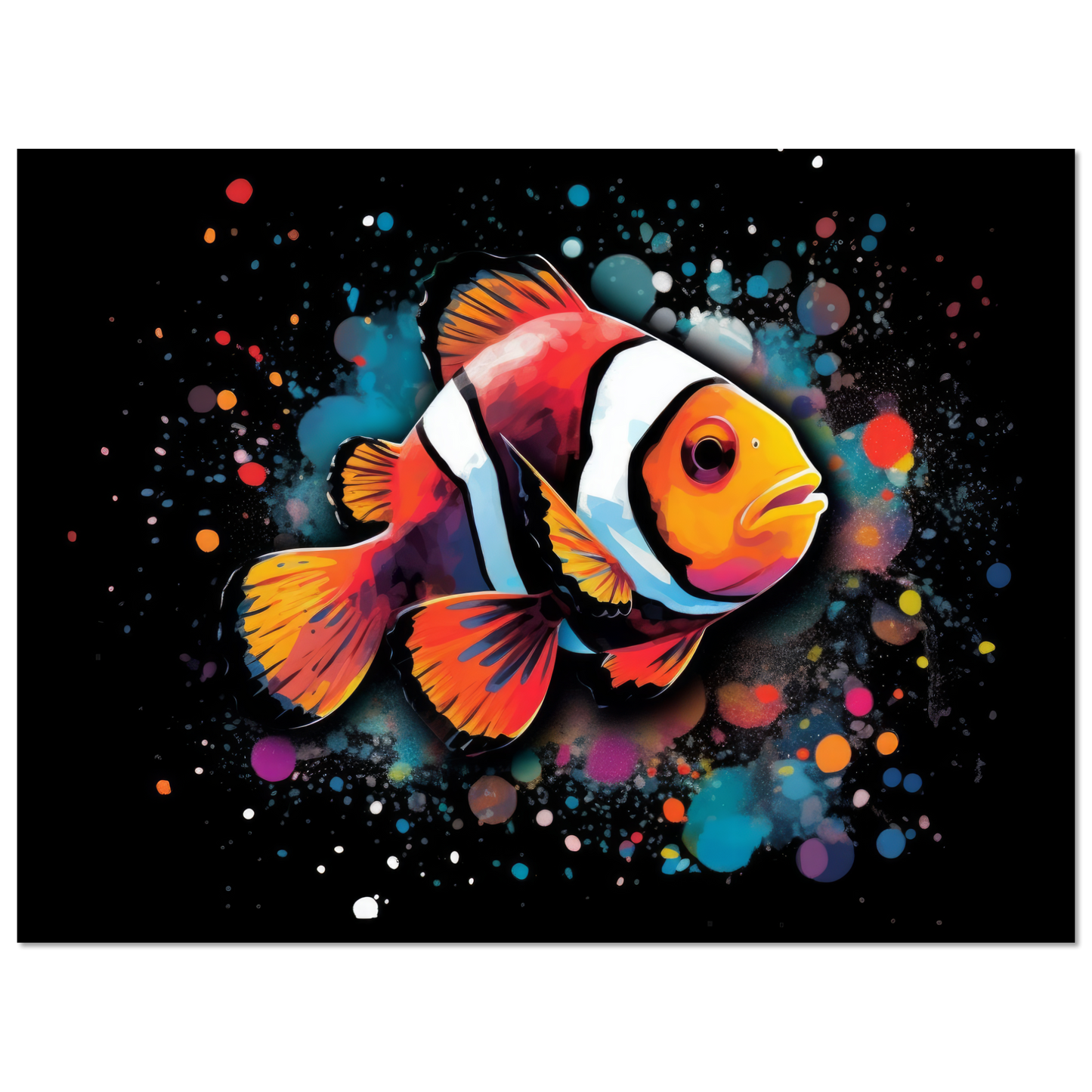 Clown fish clown fish pop art (FISH33)