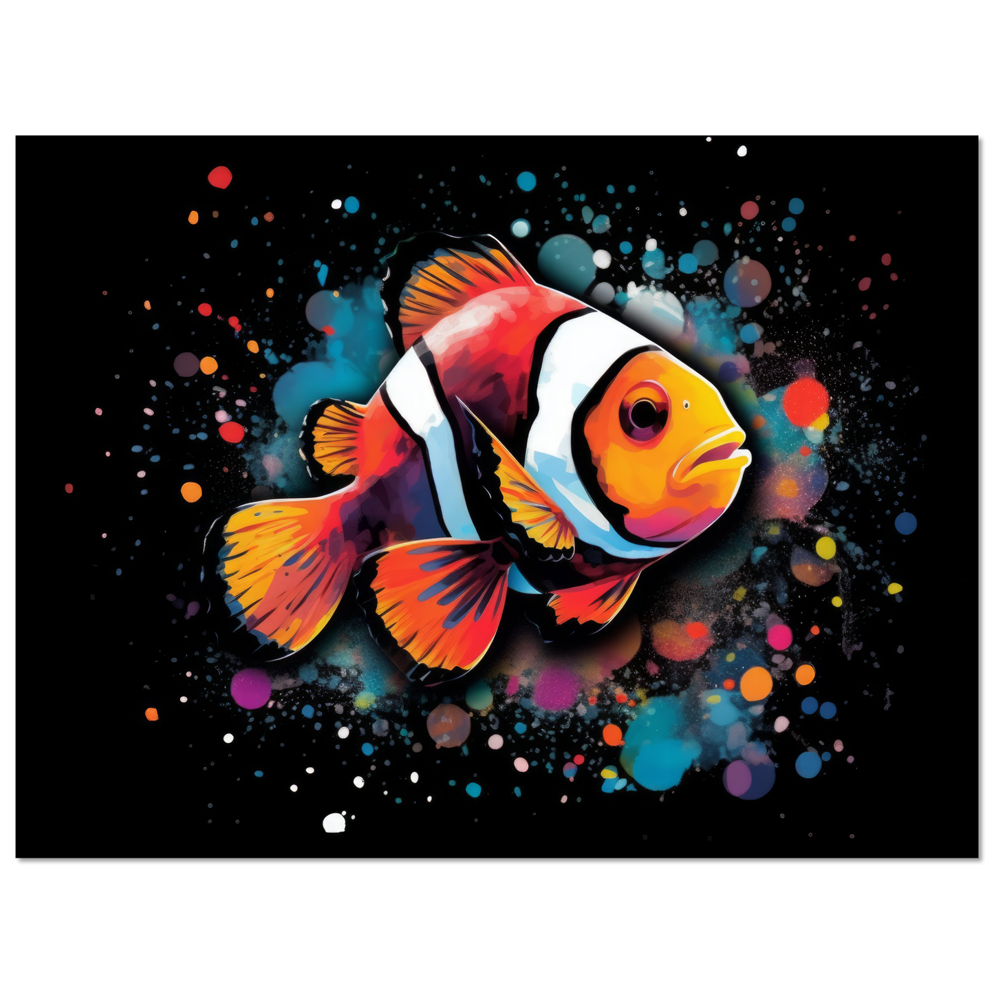 Clown fish clown fish pop art (FISH33)