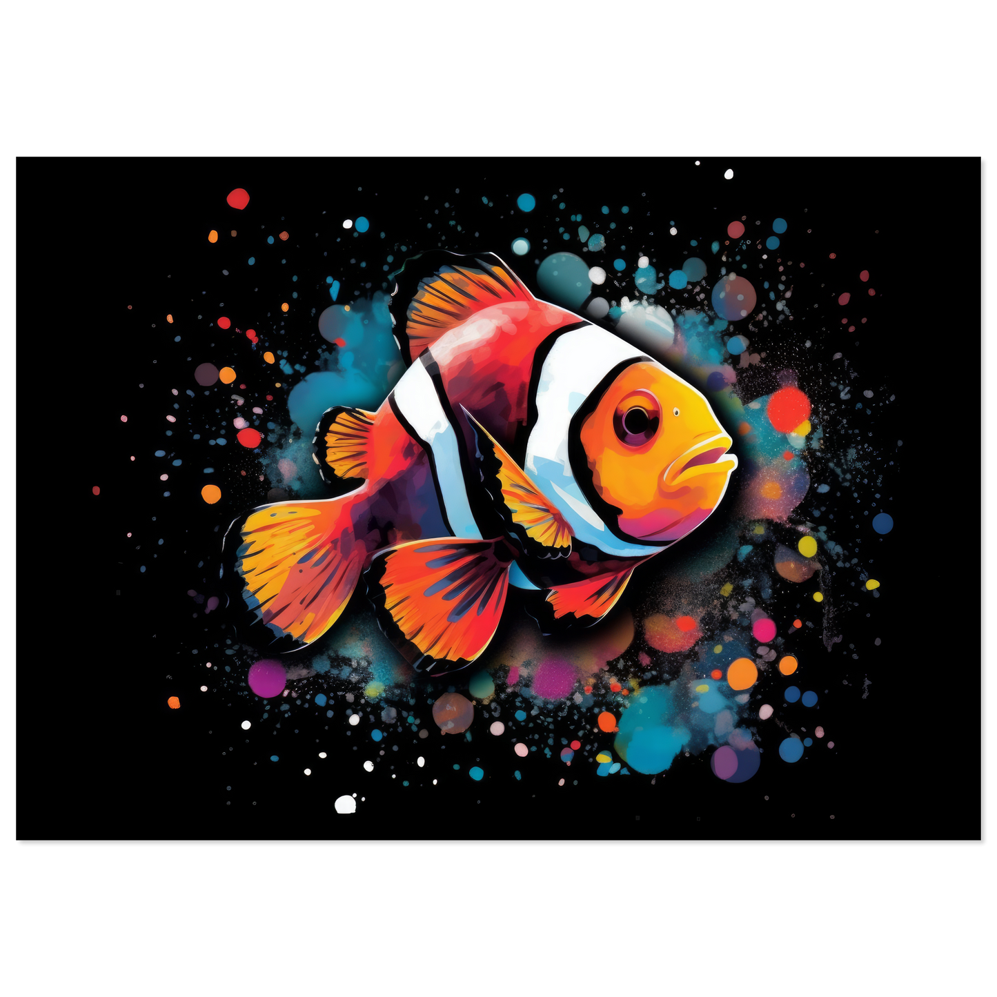 Clown fish clown fish pop art (FISH33)