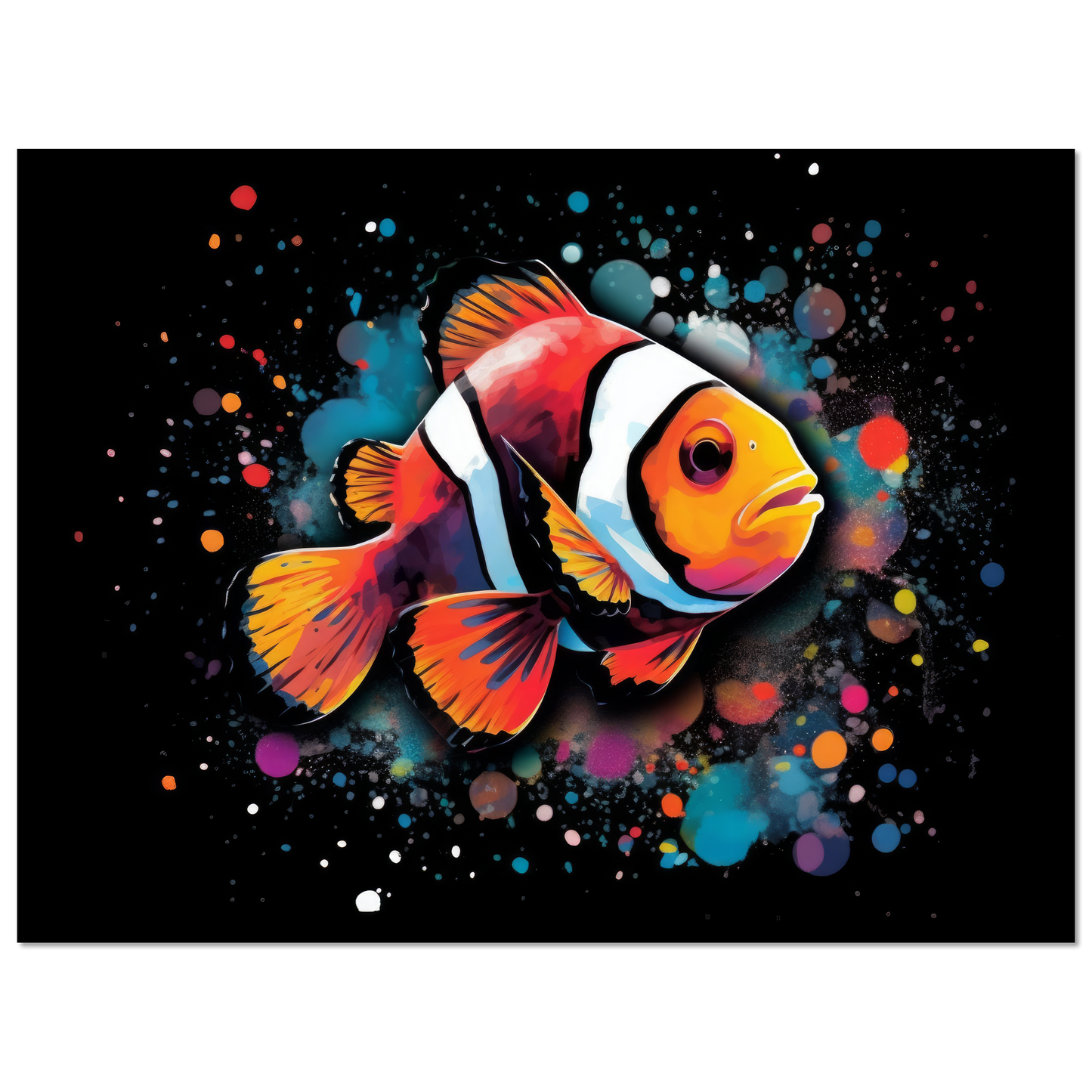 Clown fish clown fish pop art (FISH33)