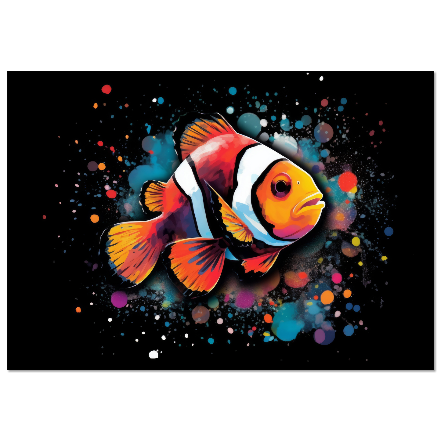 Clown fish clown fish pop art (FISH33)