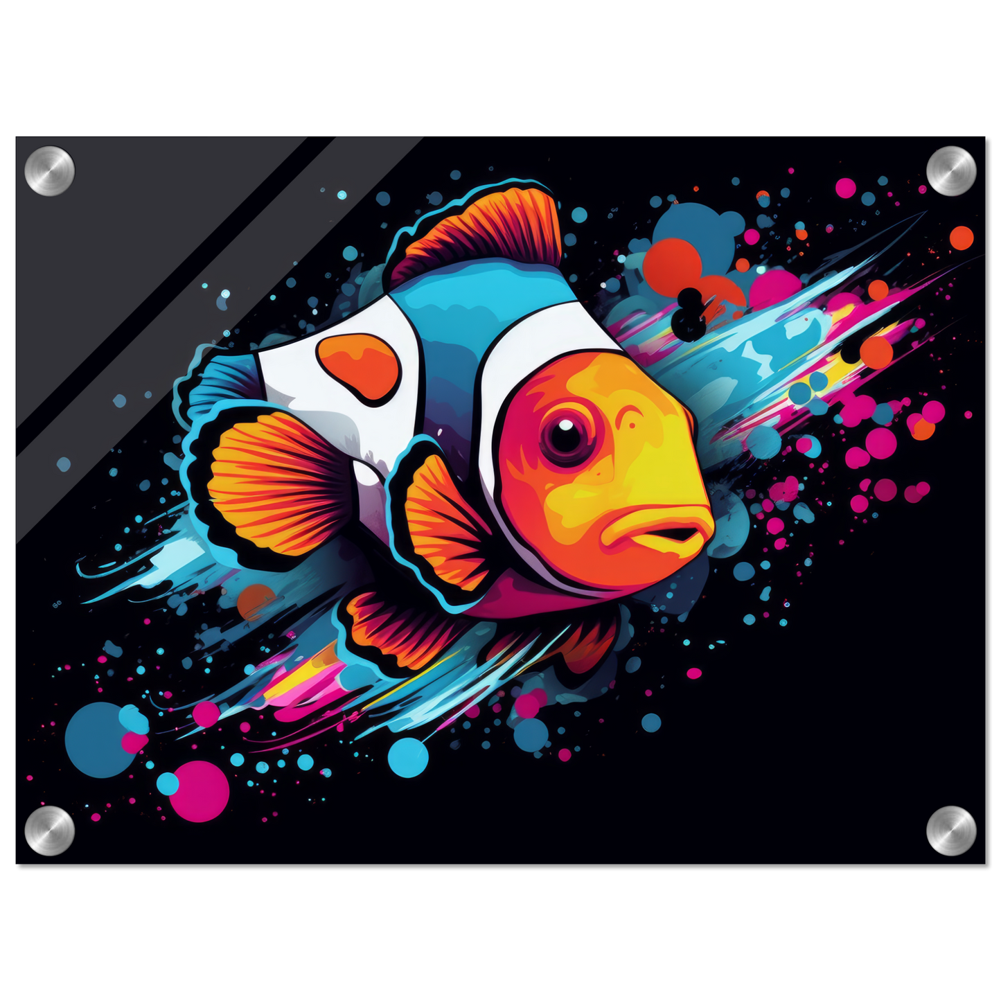 Clown fish clown fish pop art (FISH34)