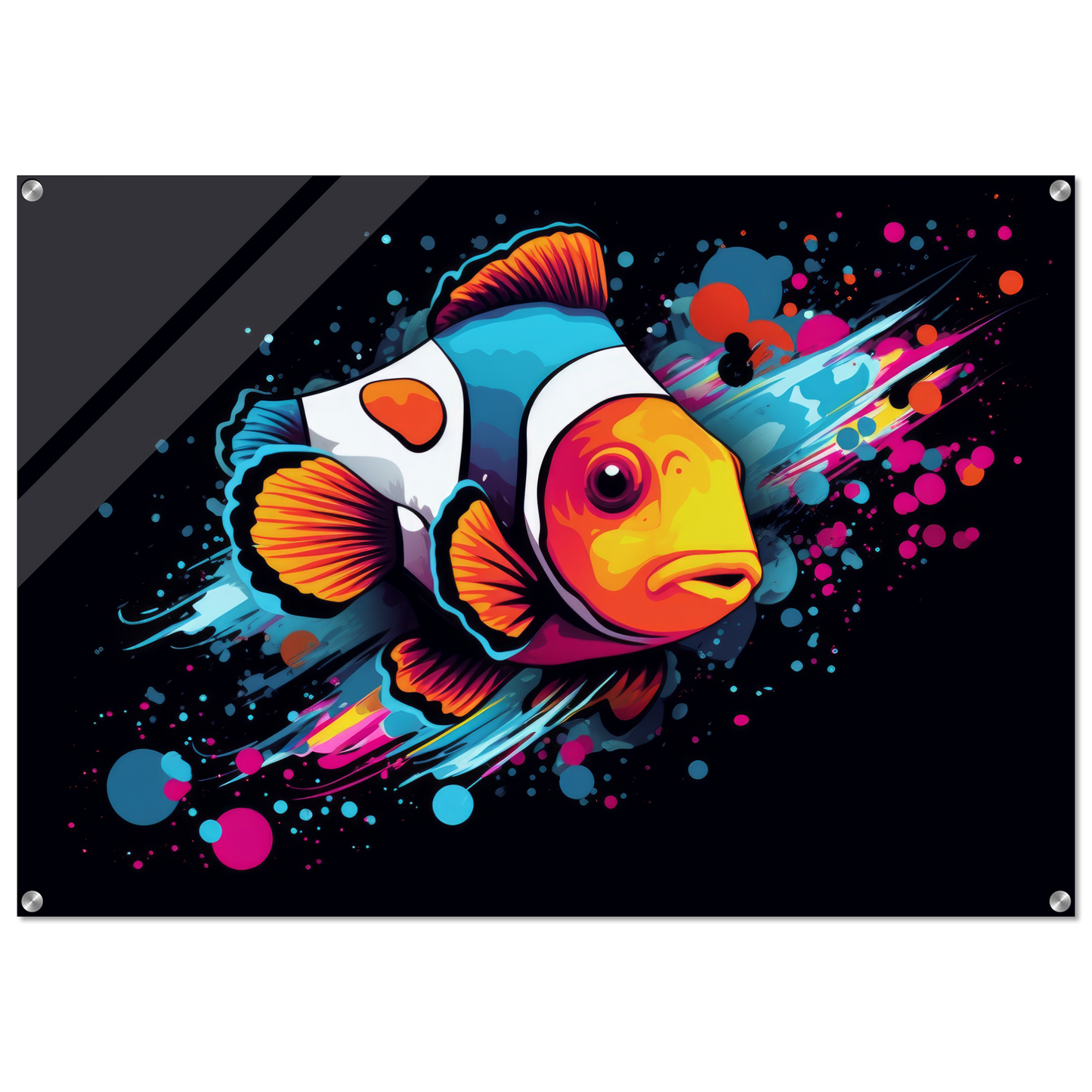 Clown fish clown fish pop art (FISH34)
