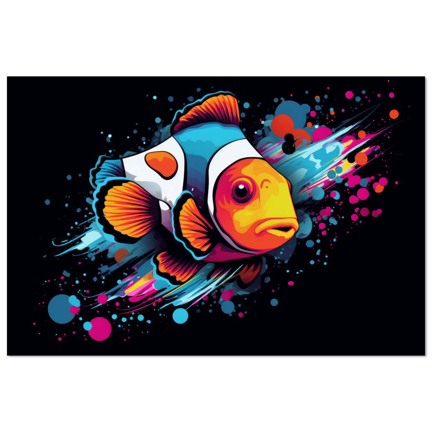 Clown fish clown fish pop art (FISH34)