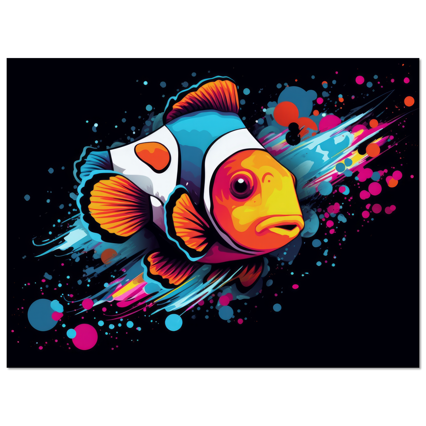 Clown fish clown fish pop art (FISH34)
