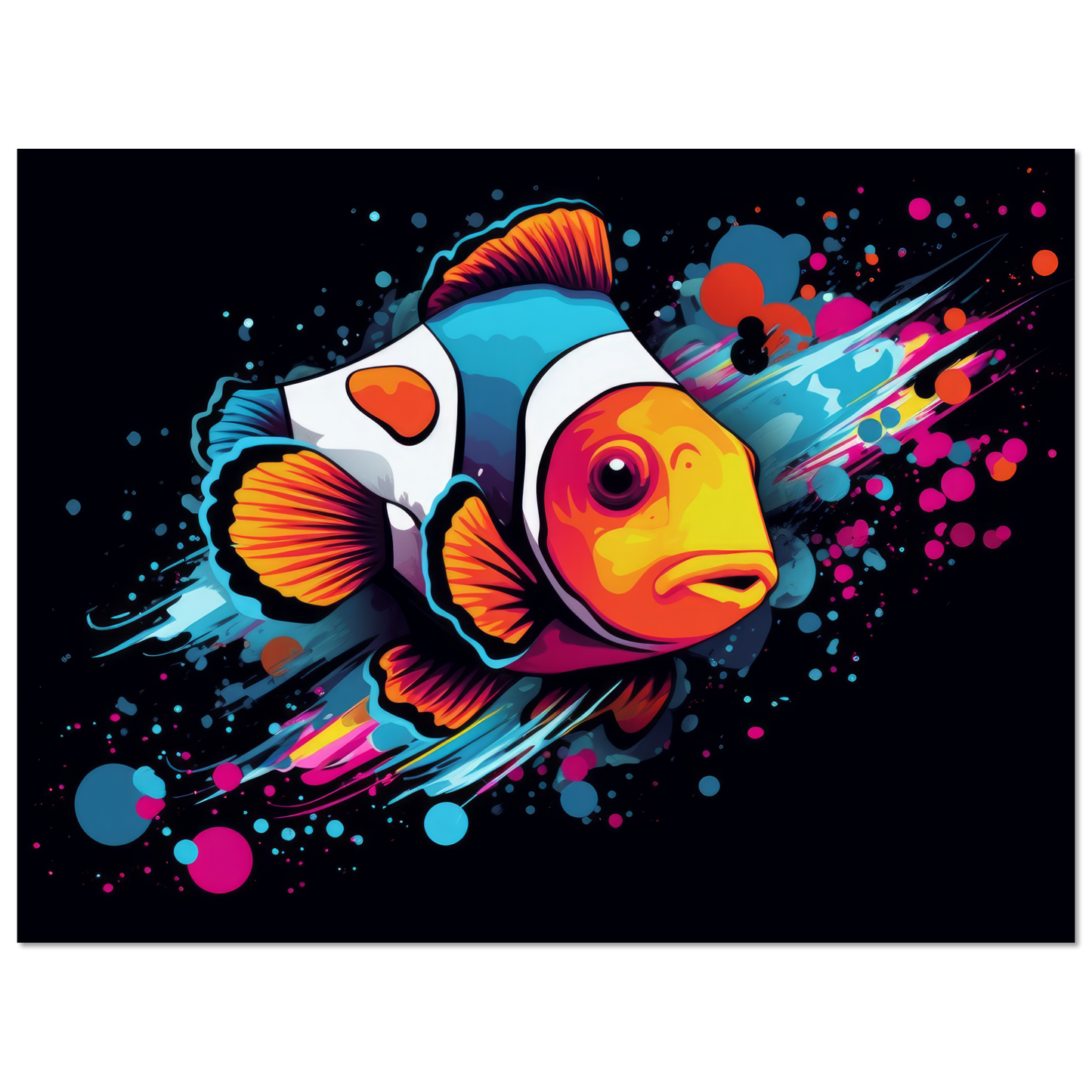 Clown fish clown fish pop art (FISH34)