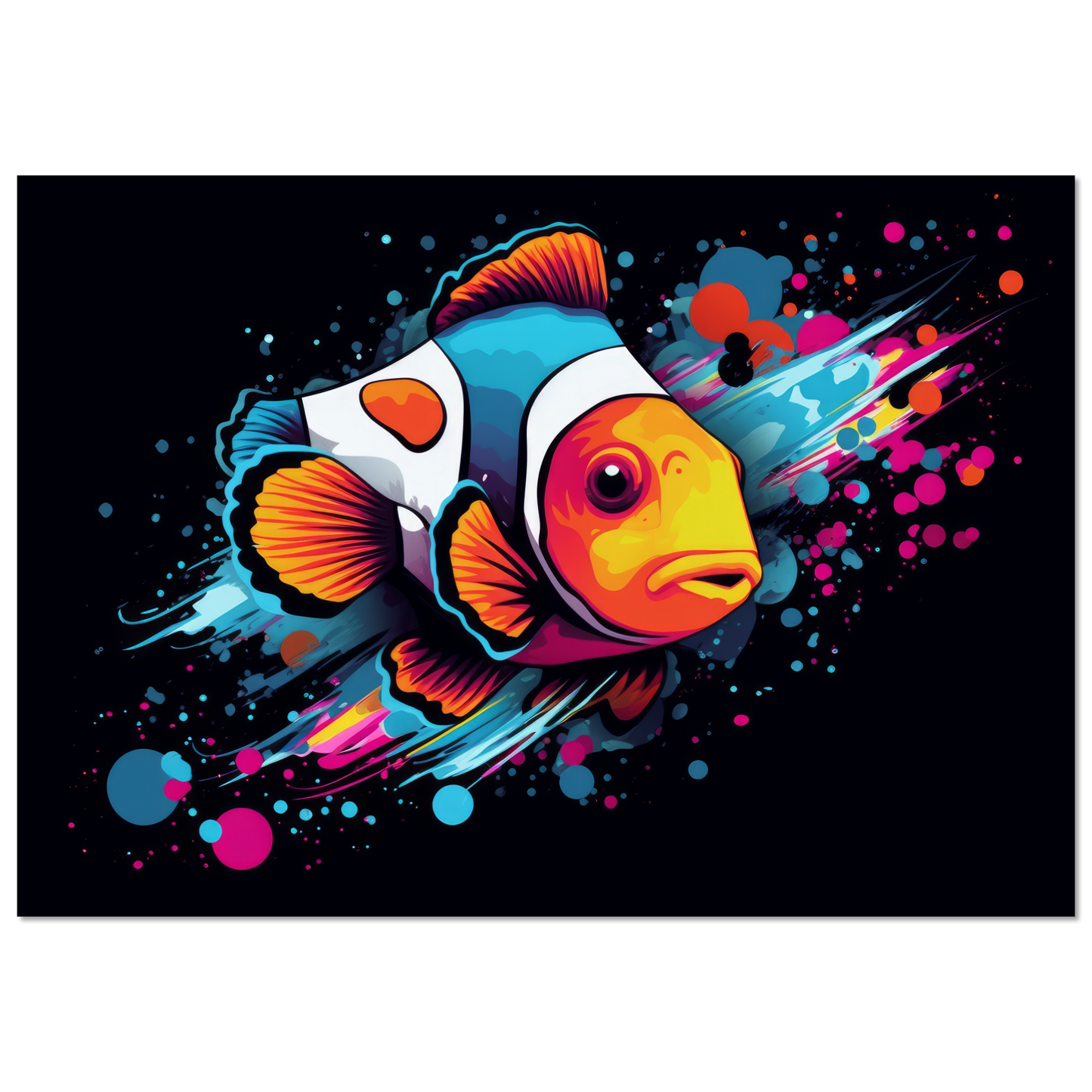 Clown fish clown fish pop art (FISH34)