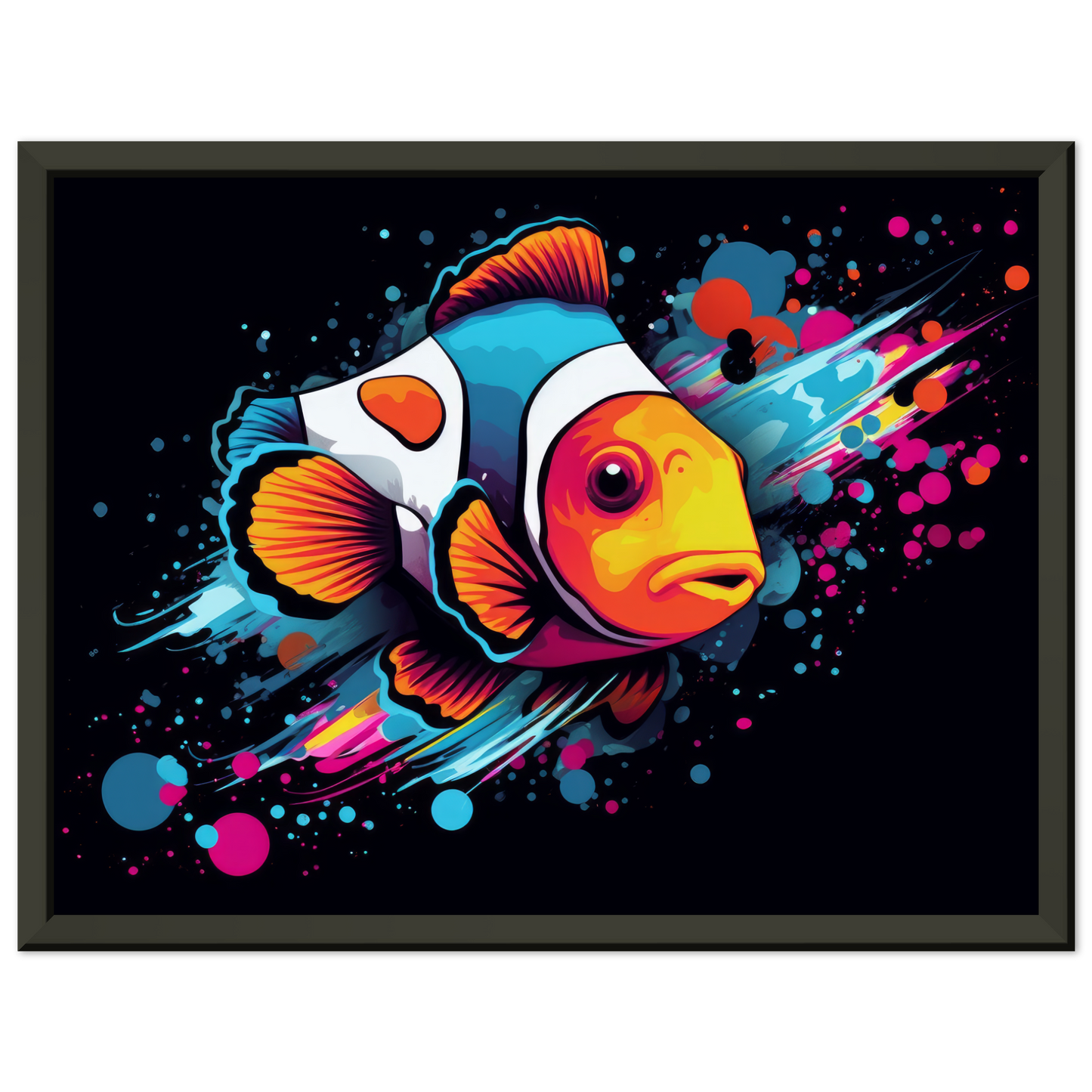 Clownfisch Clown Fische Pop-Art (FISH34)
