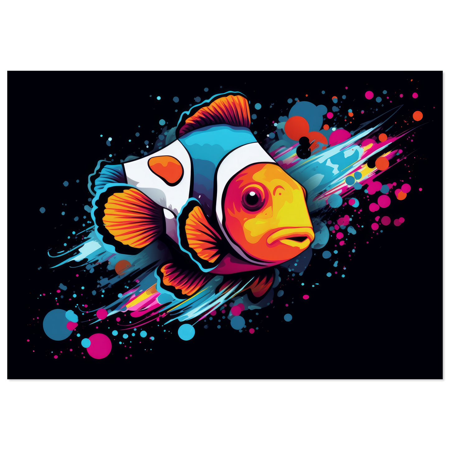 Clown fish clown fish pop art (FISH34)