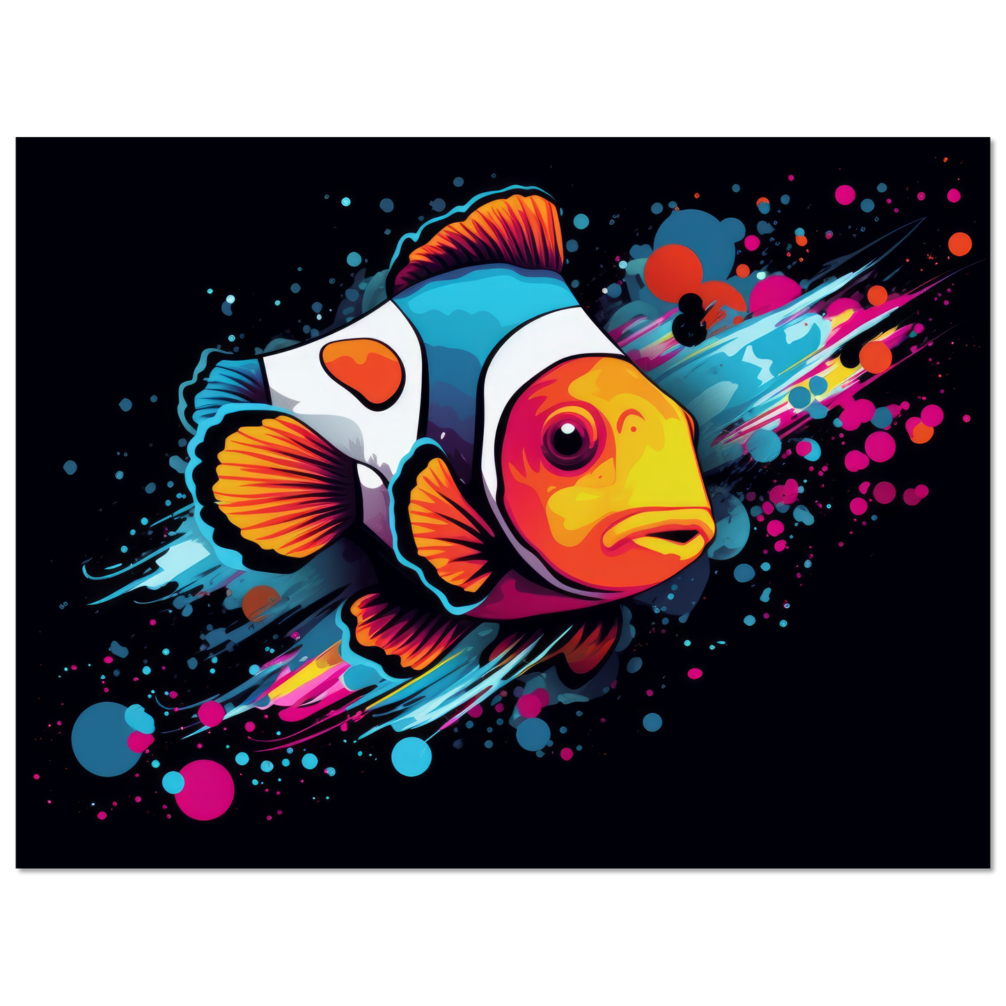 Clown fish clown fish pop art (FISH34)