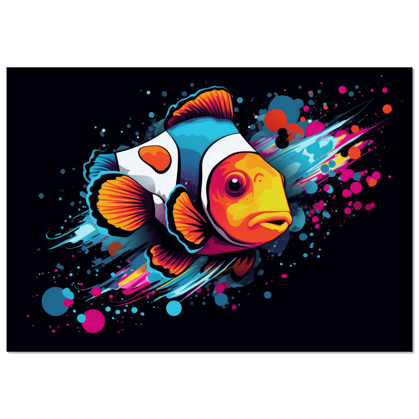 Clown fish clown fish pop art (FISH34)