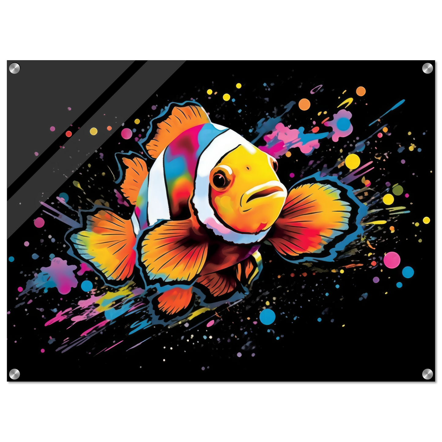 Clown fish clown fish pop art (FISH35)