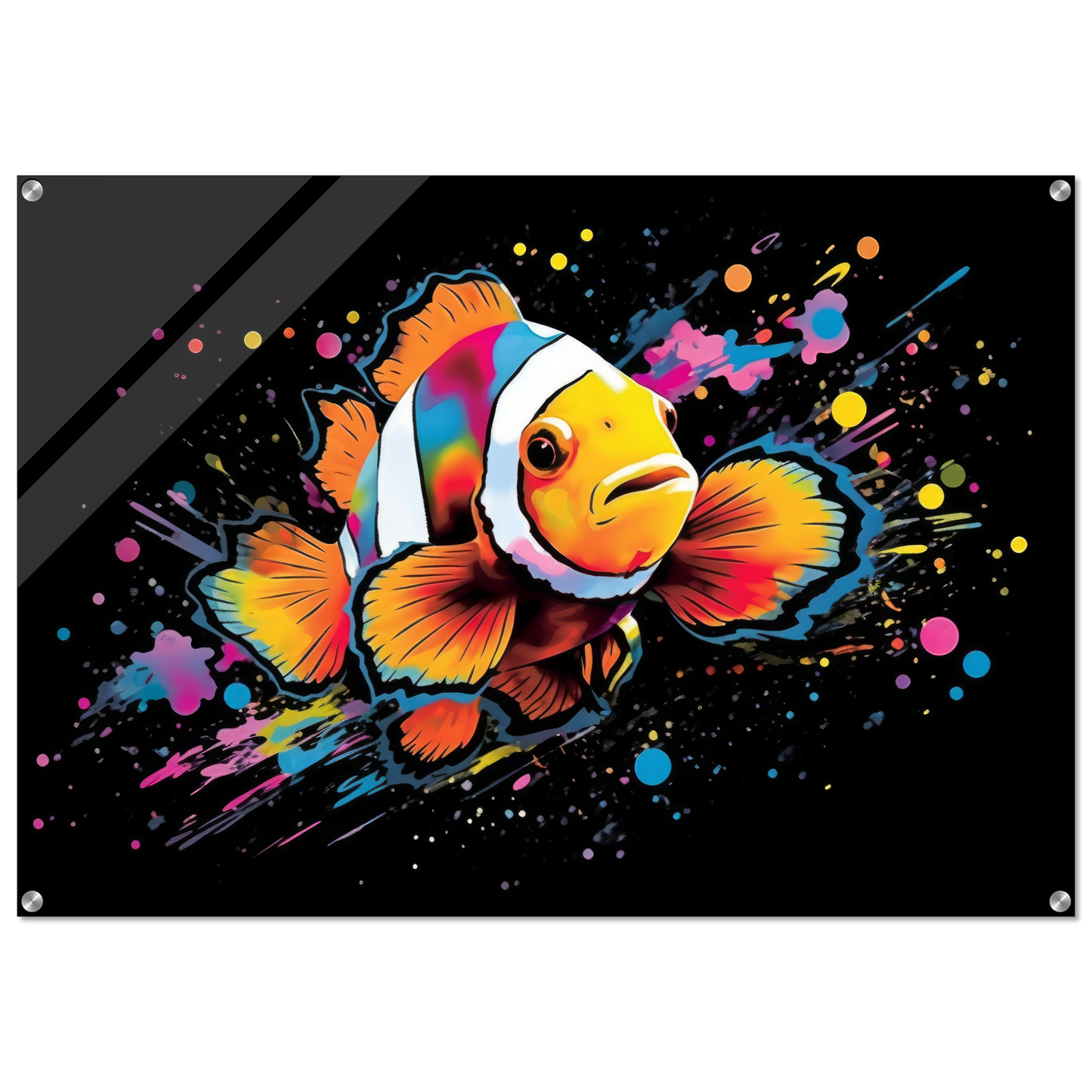Clown fish clown fish pop art (FISH35)