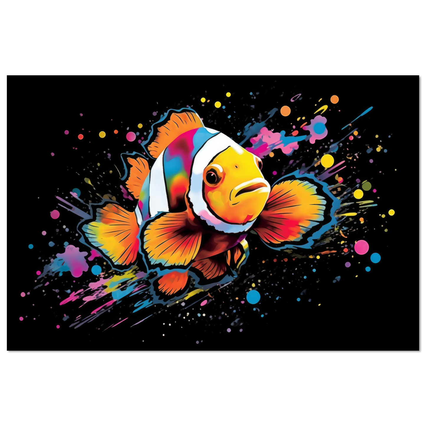 Clown fish clown fish pop art (FISH35)
