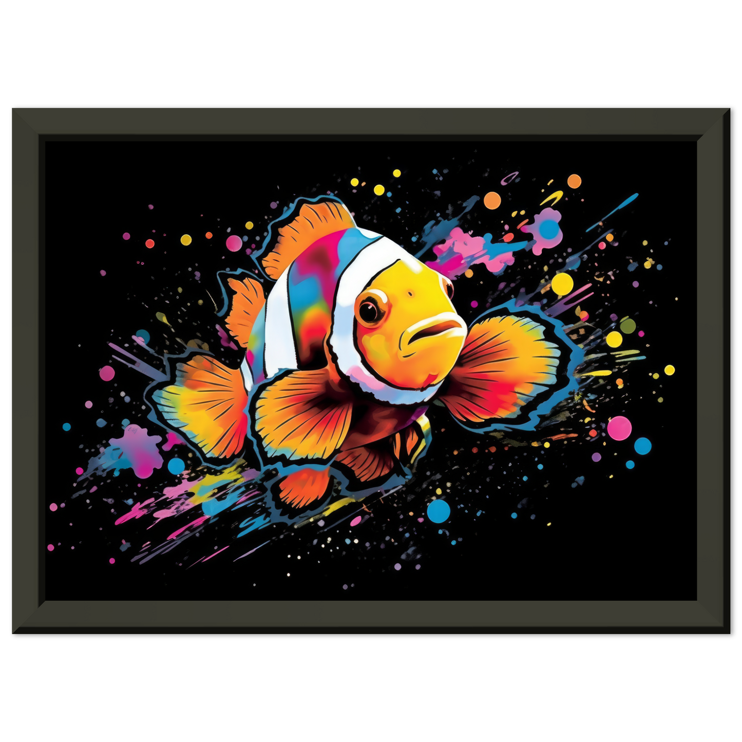 Clownfisch Clown Fische Pop-Art (FISH35)