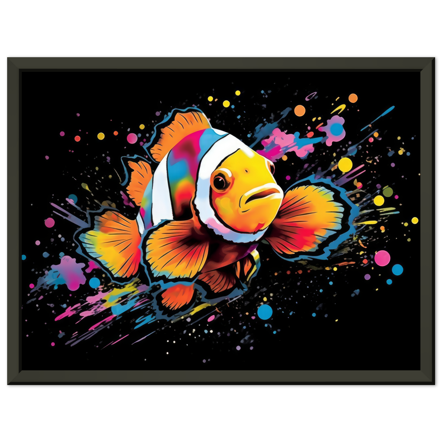 Clownfisch Clown Fische Pop-Art (FISH35)