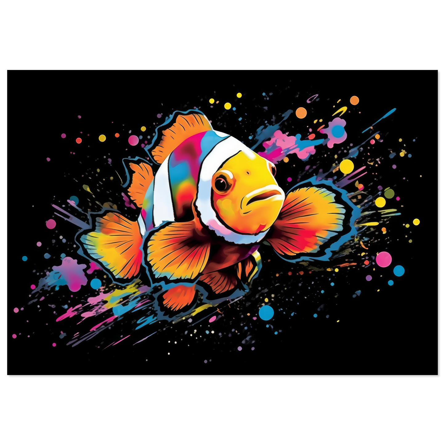 Clown fish clown fish pop art (FISH35)