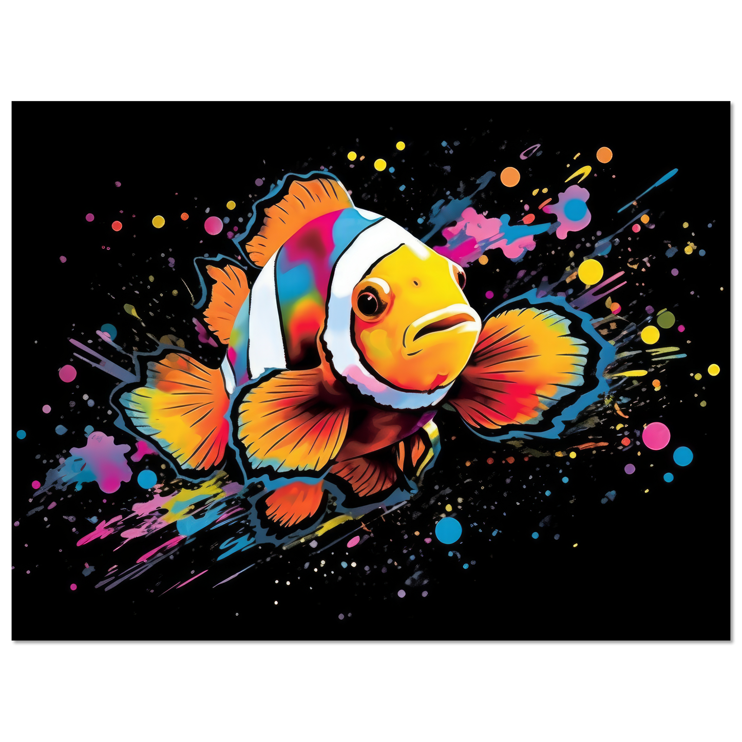 Clown fish clown fish pop art (FISH35)