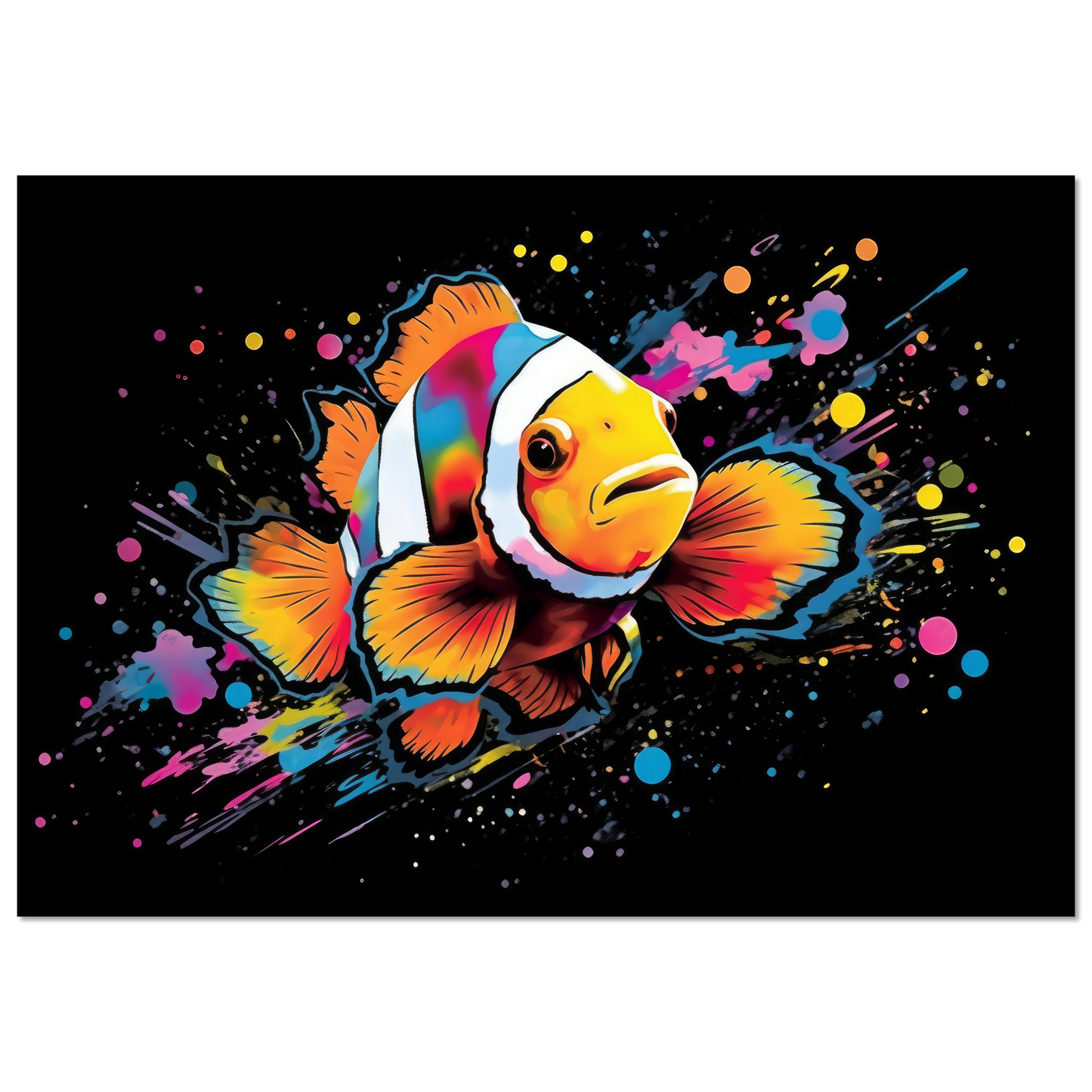 Clown fish clown fish pop art (FISH35)