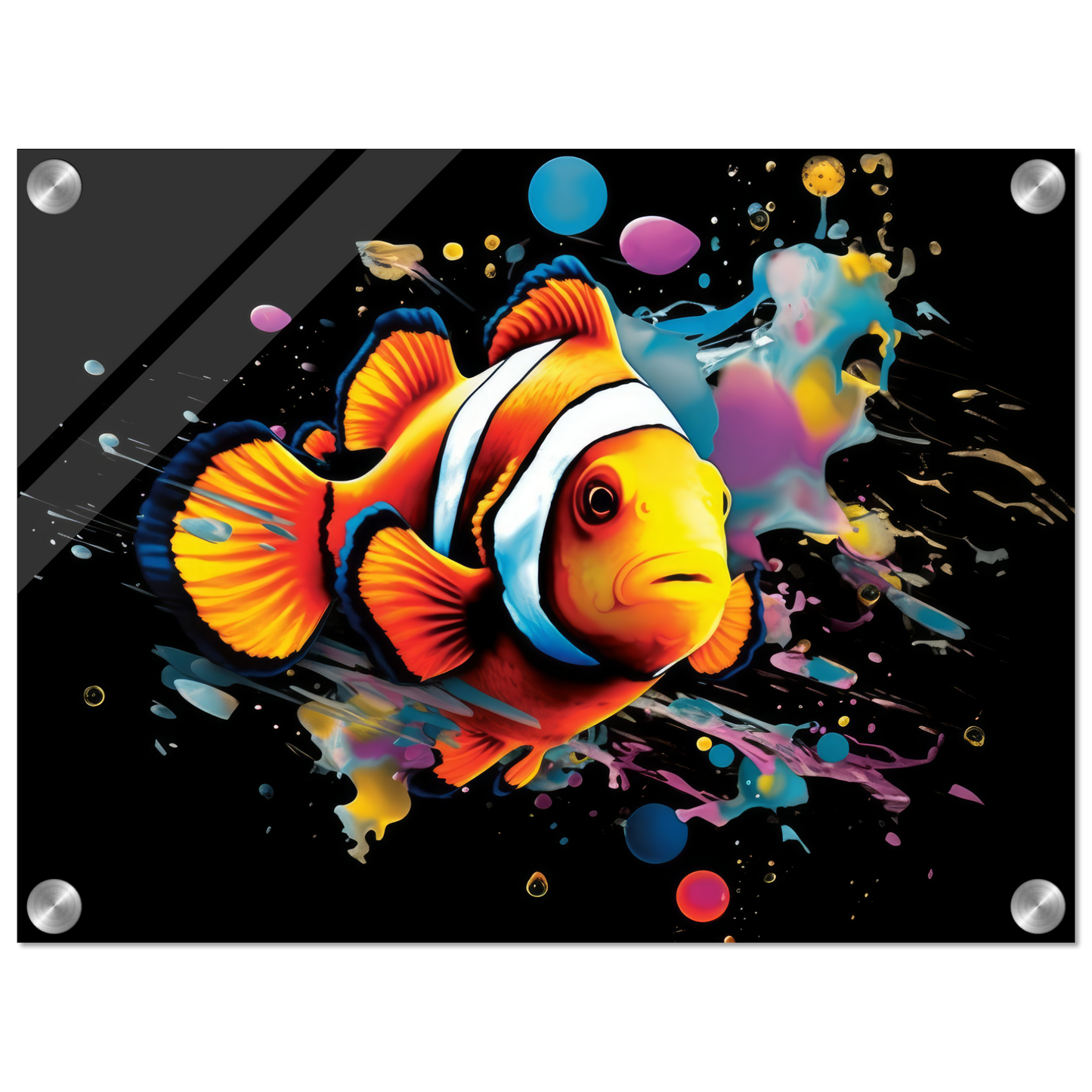Clown fish clown fish pop art (FISH36)