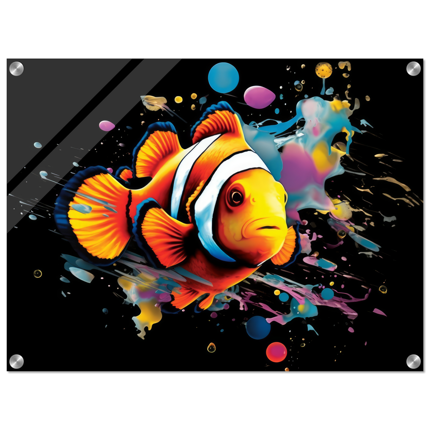 Clown fish clown fish pop art (FISH36)