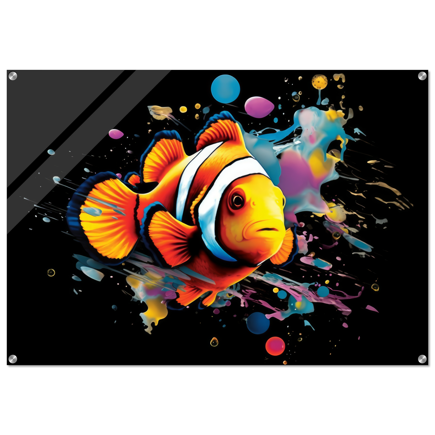 Clown fish clown fish pop art (FISH36)