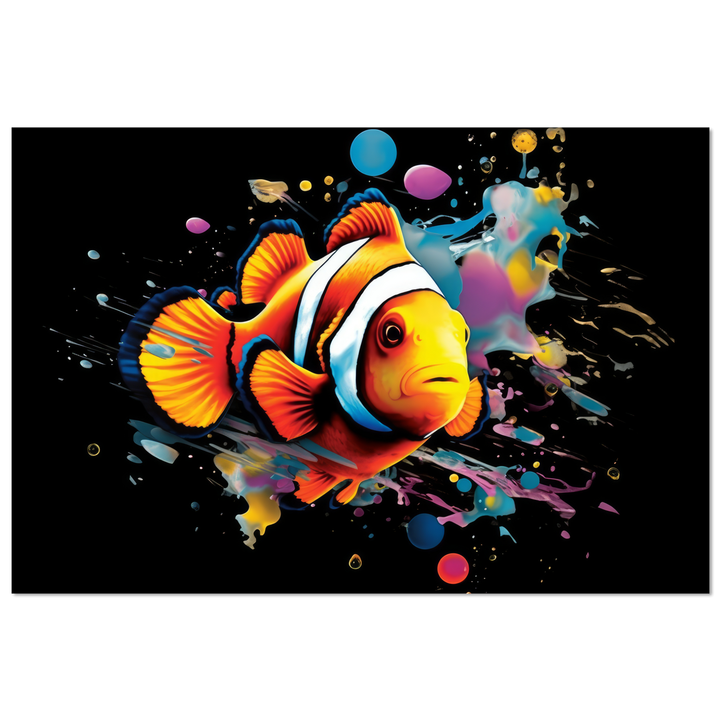 Clown fish clown fish pop art (FISH36)