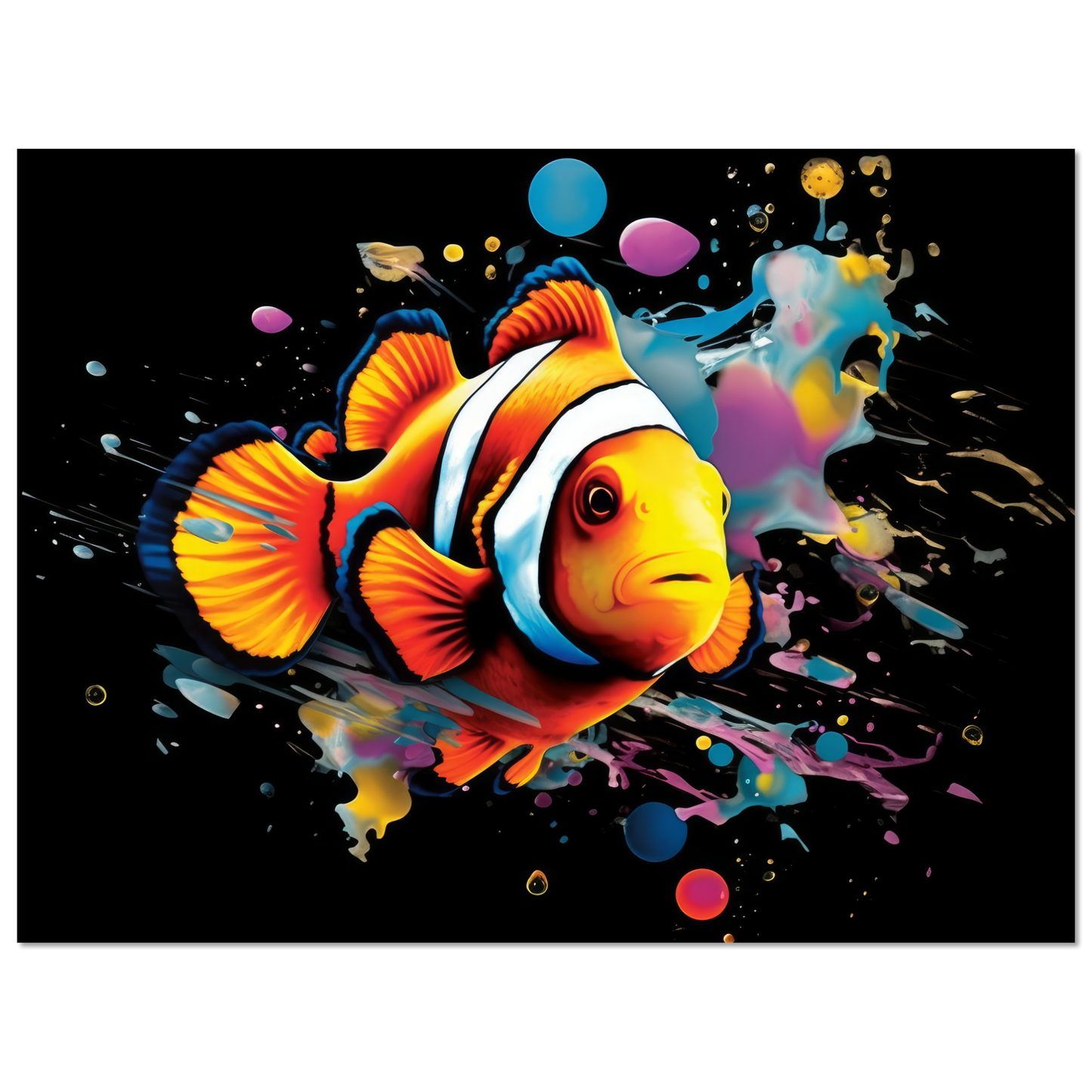 Clown fish clown fish pop art (FISH36)