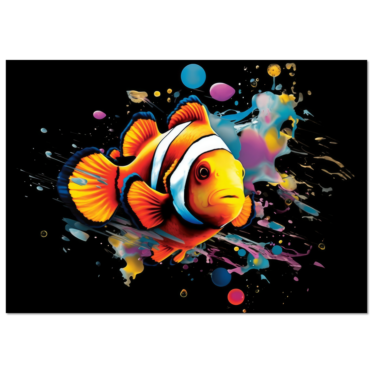 Clown fish clown fish pop art (FISH36)