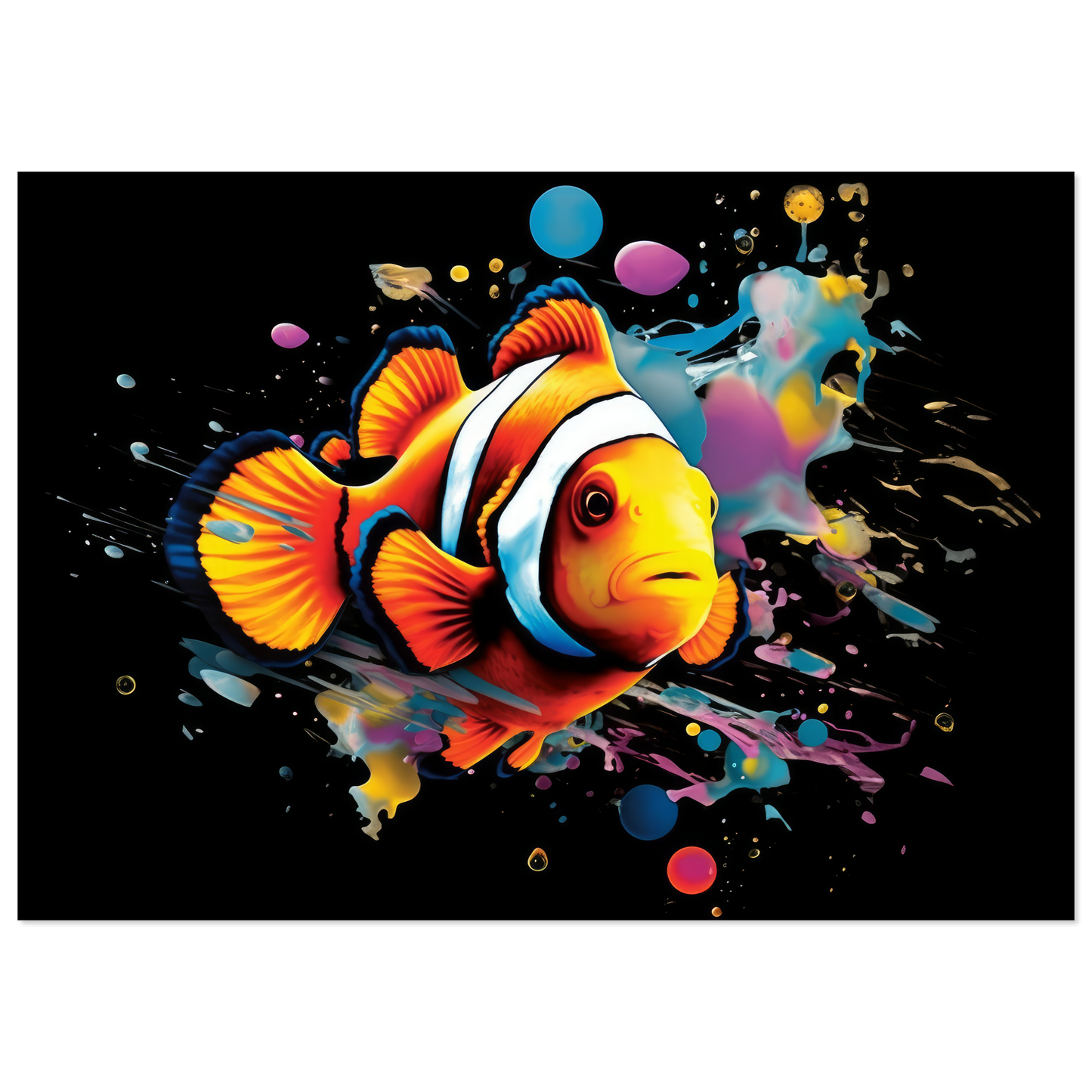 Clown fish clown fish pop art (FISH36)