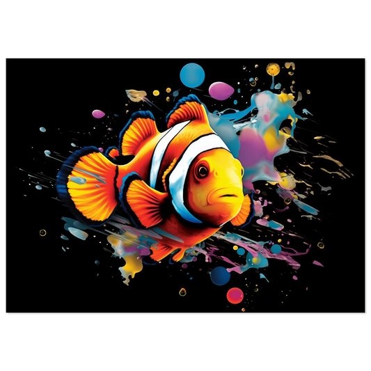 Clown fish clown fish pop art (FISH36)