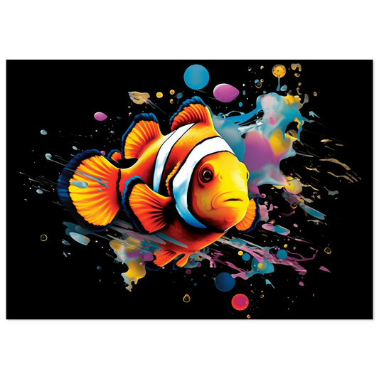Clownfisch Clown Fische Pop-Art (FISH36)