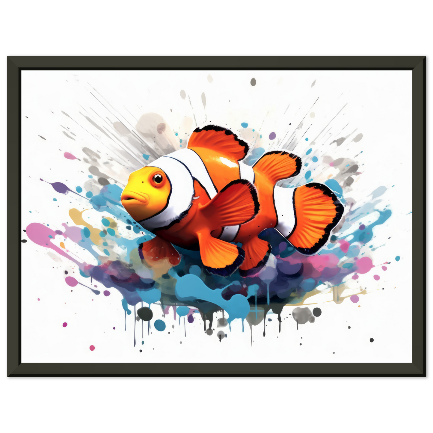 Clown fish clown fish pop art (FISH37)