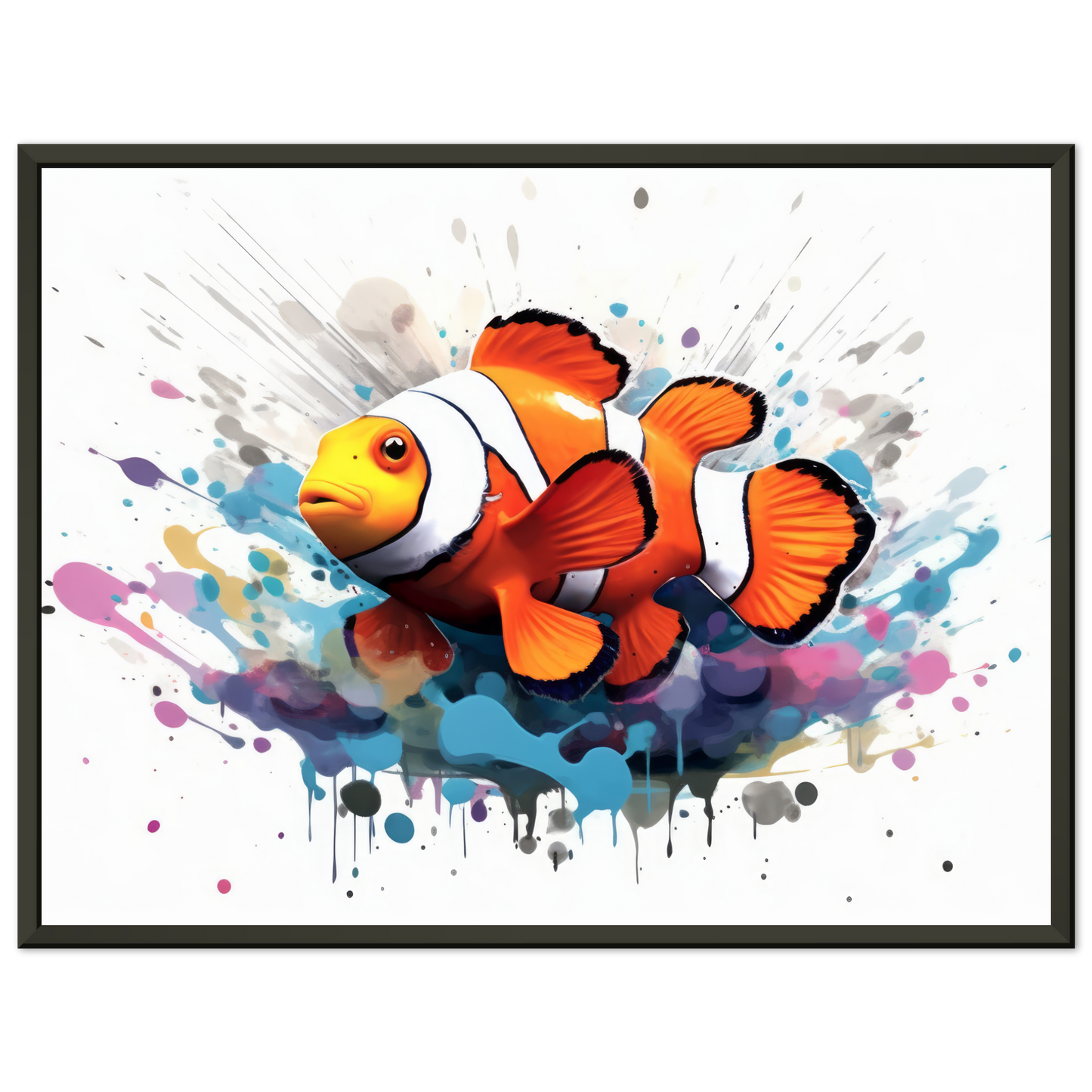 Clown fish clown fish pop art (FISH37)