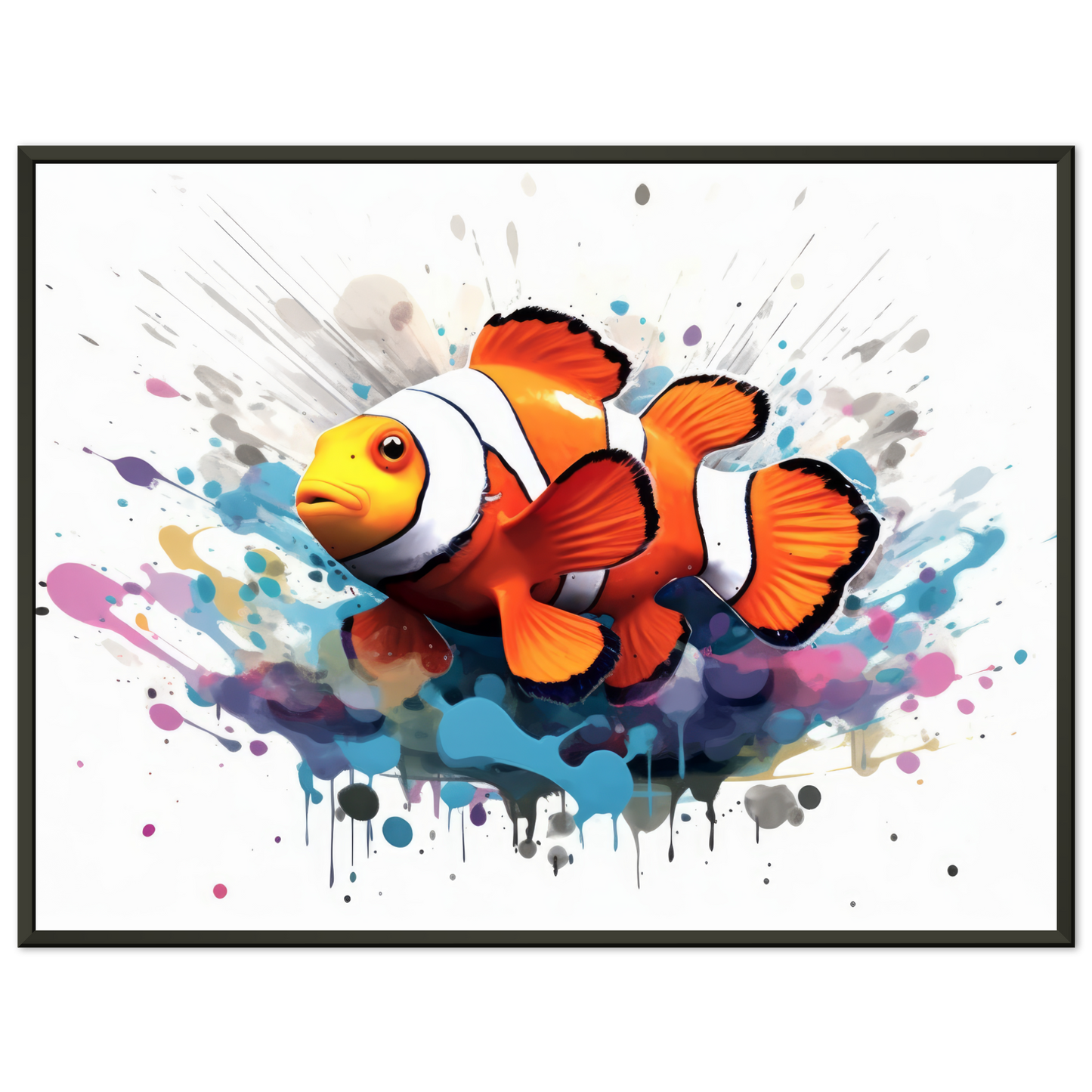 Clownfisch Clown Fische Pop-Art (FISH37)