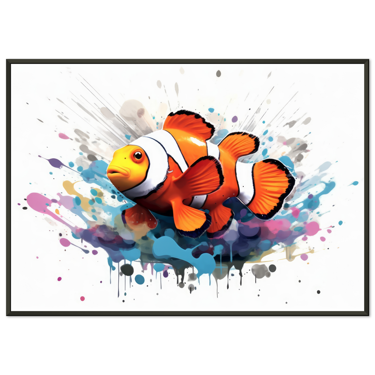 Clown fish clown fish pop art (FISH37)