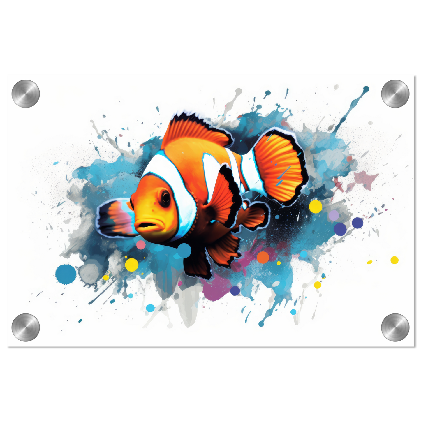 Clown fish clown fish pop art (FISH38)