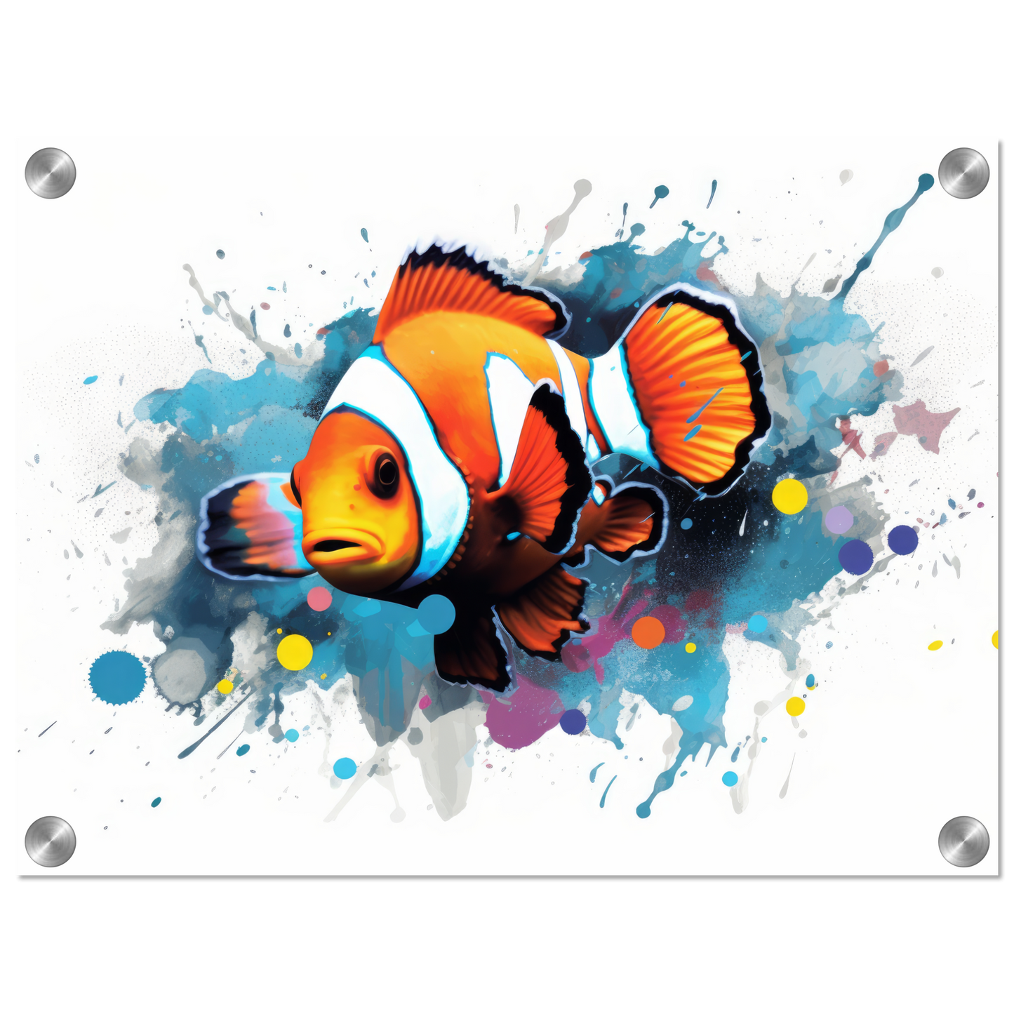 Clown fish clown fish pop art (FISH38)