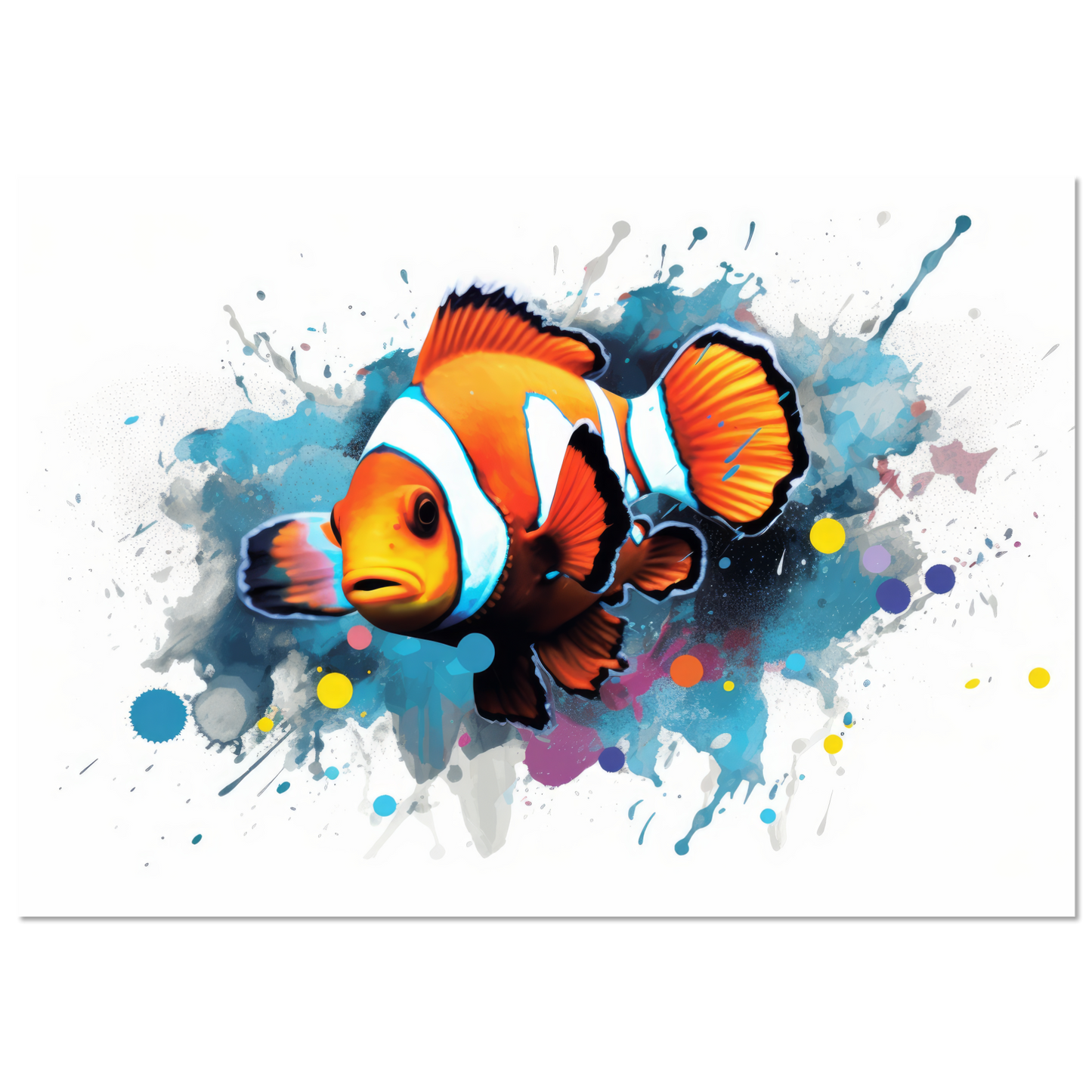 Clown fish clown fish pop art (FISH38)