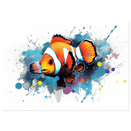 Clown fish clown fish pop art (FISH38)