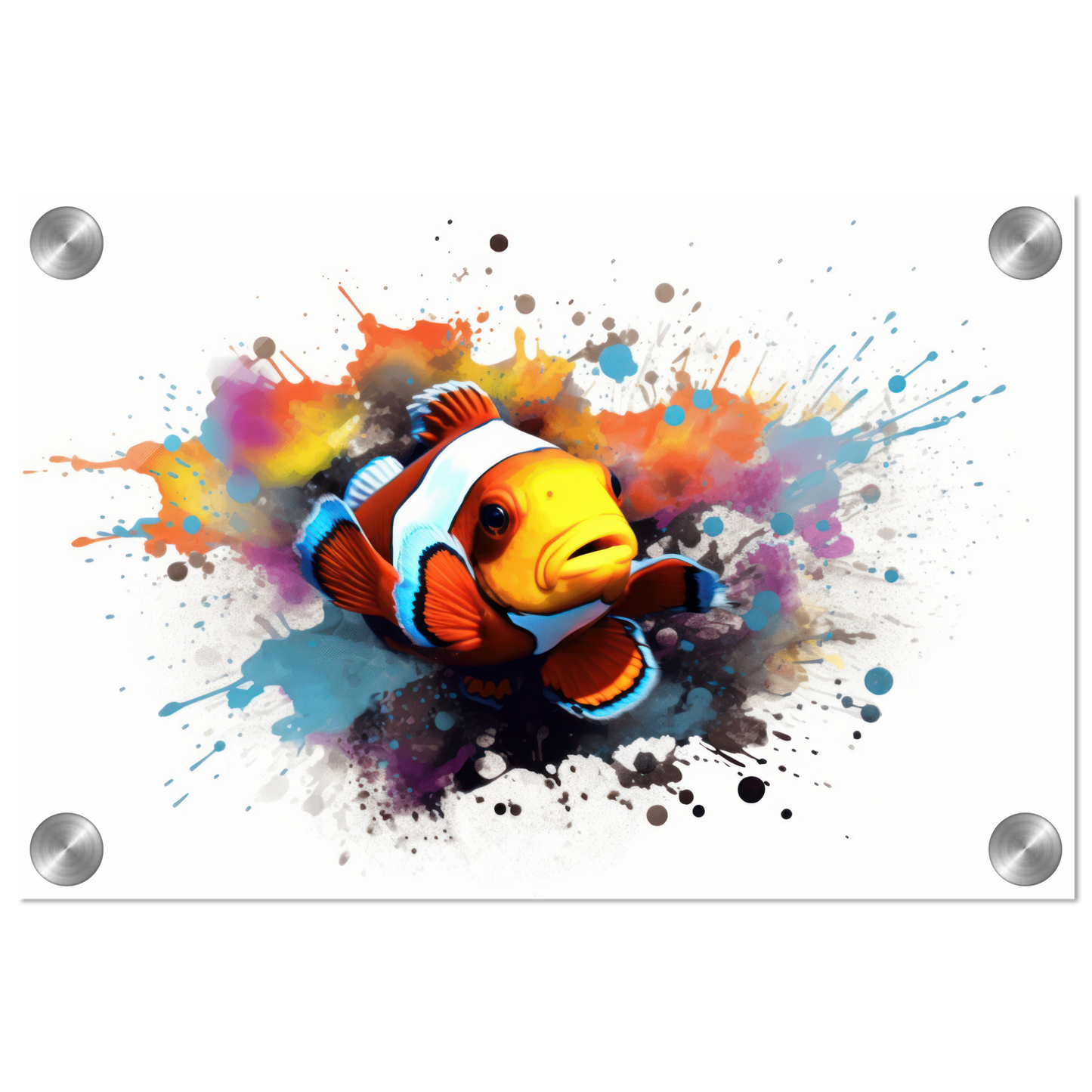 Clown fish clown fish pop art (FISH39)