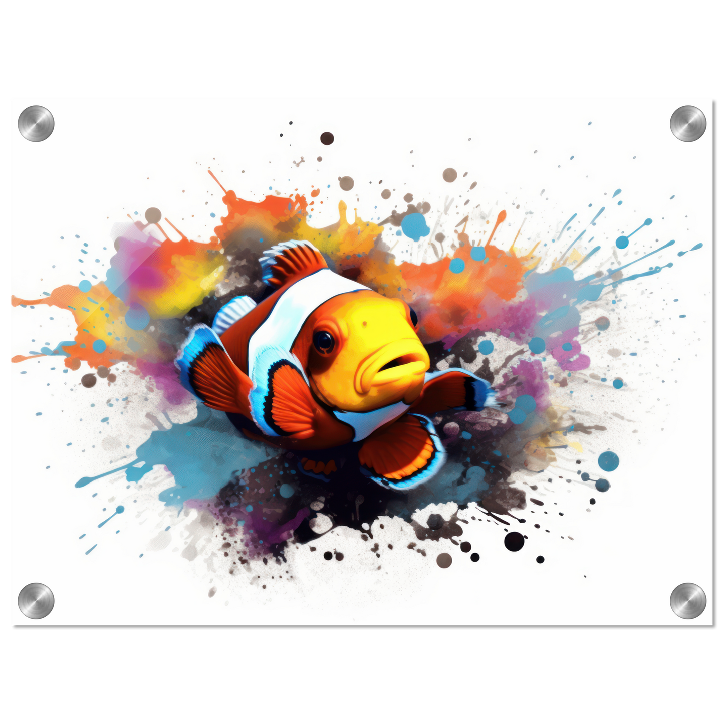 Clown fish clown fish pop art (FISH39)