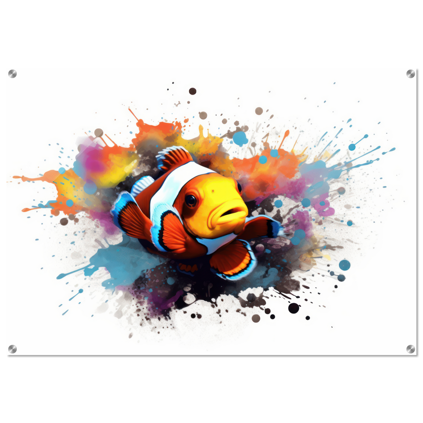Clown fish clown fish pop art (FISH39)