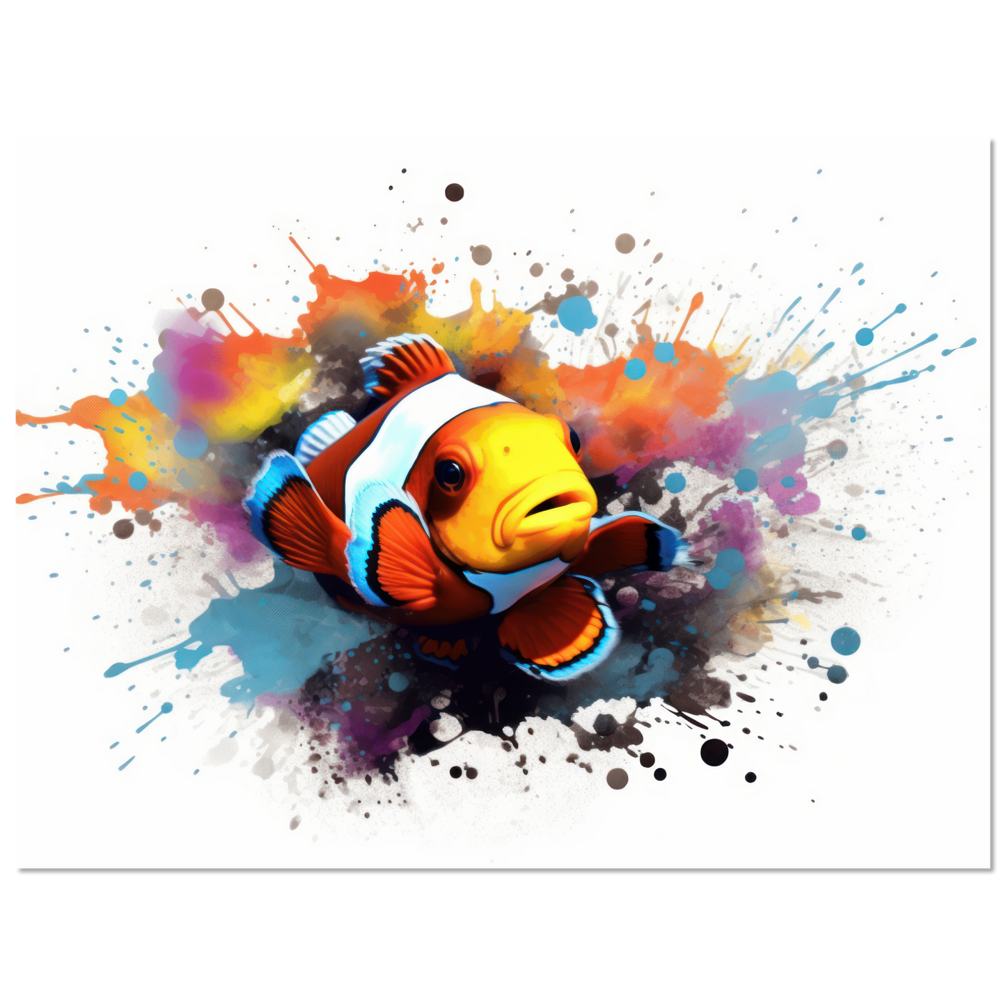 Clown fish clown fish pop art (FISH39)