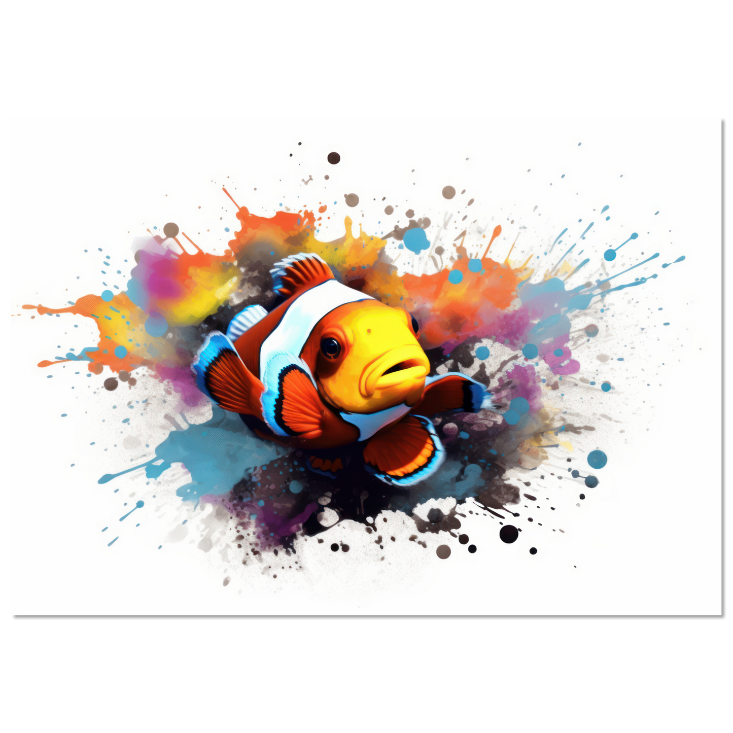 Clown fish clown fish pop art (FISH39)