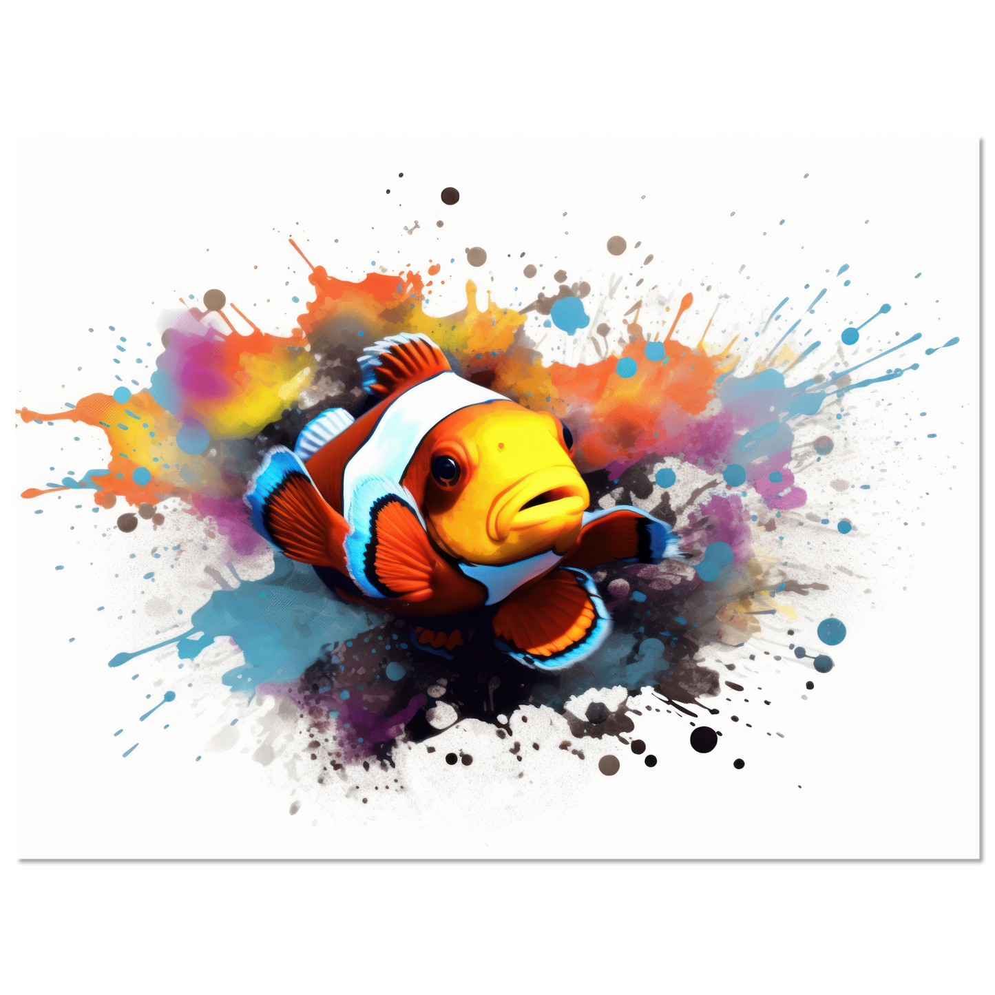 Clown fish clown fish pop art (FISH39)